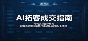 AI拓客成交指南:学习高效指令编写,配置自动跟进链路打通邮件与CRM全流程-宝藏屋创业网