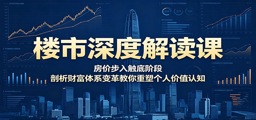 楼市深度解读课：房价步入触底阶段，剖析财富体系变革教你重塑个人价值认知-宝藏屋创业网
