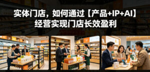 实体门店，如何通过【产品+IP+AI】经营实现门店长效盈利-宝藏屋创业网