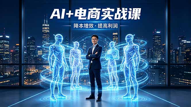 AI+电商实战课，1人+N个AI 智能体，把SOP变AI员工，实现降本增效提高利润-宝藏屋创业网