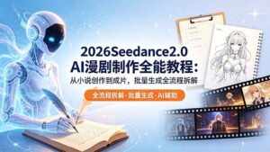 2026Seedance2.0 AI制作全能教程:从小说创作到成片,批量生成全流程拆解-宝藏屋创业网