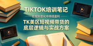 视界跨境TIKTOK4月17培训笔记，在规则变化中持续盈利，TK美区短视频带货的底层逻辑与实战方案【文档】-宝藏屋创业网
