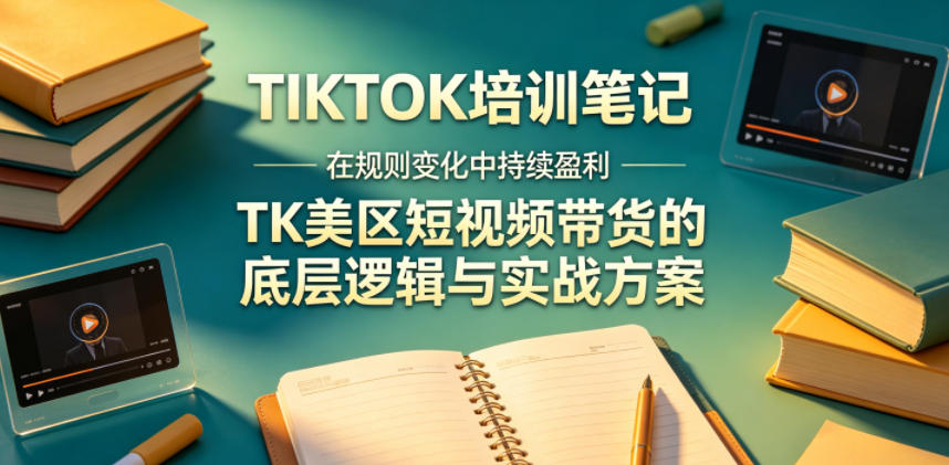 视界跨境TIKTOK4月17培训笔记，在规则变化中持续盈利，TK美区短视频带货的底层逻辑与实战方案【文档】-宝藏屋创业网