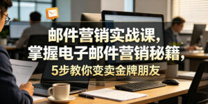 邮件营销实战课，掌握电子邮件营销秘籍，5步教你变卖金牌朋友【原创双语字幕】-宝藏屋创业网