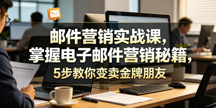 邮件营销实战课，掌握电子邮件营销秘籍，5步教你变卖金牌朋友【原创双语字幕】-宝藏屋创业网