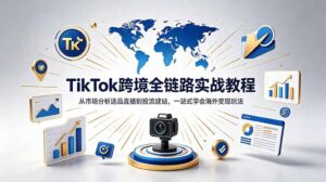 TikTok+独立站跨境基础全套教程,拆解平台盈利逻辑,新手从零跑通变现全流程-宝藏屋创业网