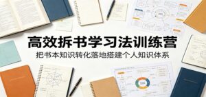 高效拆书学习法训练营,把书本知识转化落地搭建个人知识体系-宝藏屋创业网