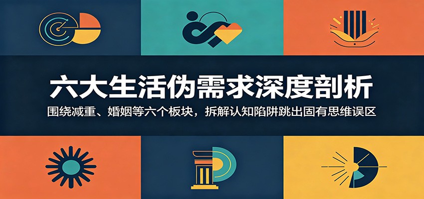 六大生活伪需求深度剖析：围绕减重、婚姻等六个板块，拆解认知陷阱跳出固有思维误区-宝藏屋创业网