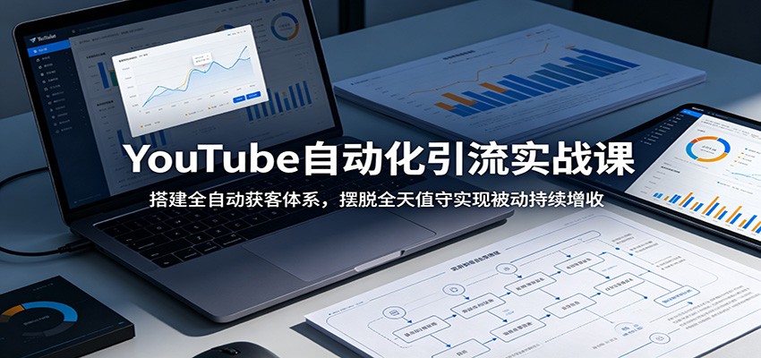 YouTube自动化引流实战课：搭建全自动获客体系，摆脱全天值守实现被动持续增收-宝藏屋创业网