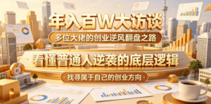 年入百W大访谈,多位大佬的创业逆风翻盘之路,看懂普通人逆袭的底层逻辑,找寻属于自己的创业方向(更新0615)-宝藏屋创业网