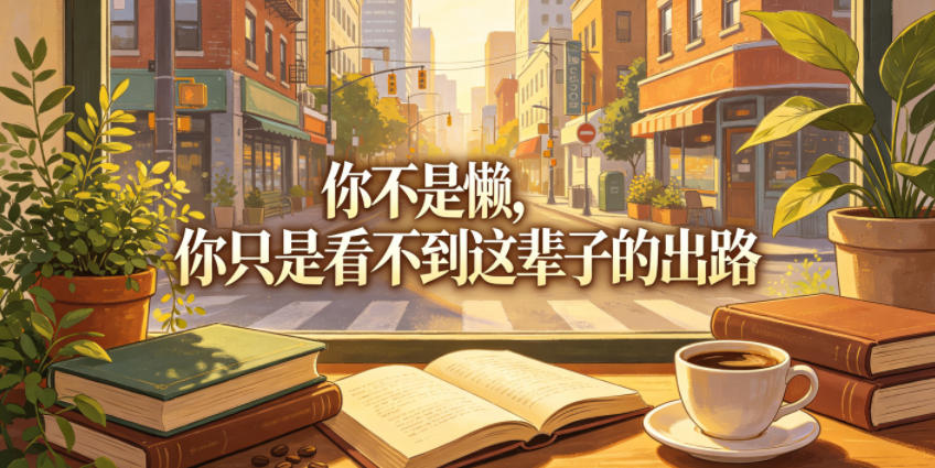 付费文章：你不是懒，你只是看不到这辈子的出路-宝藏屋创业网