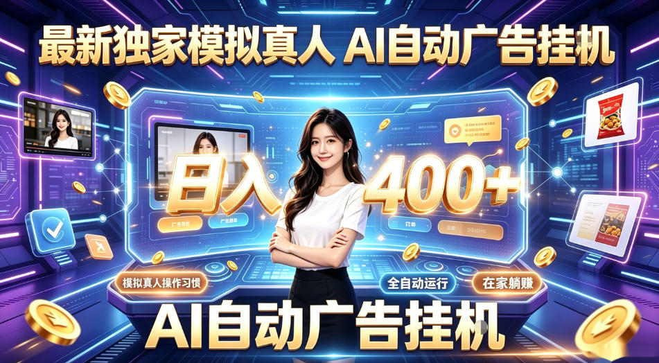 最新独家模拟真人，AI自动挂号挂G，日入400+，全程全自动运行，无需人工【揭秘】-宝藏屋创业网