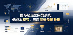 国际站运营实战系统:低成本获客,高质量询盘增长课(更新26年)-宝藏屋创业网