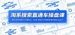 淘系搜索直通车操盘课:整合自然搜索与付费玩法,标准+智能计划搭配数据诊断优化投产-宝藏屋创业网
