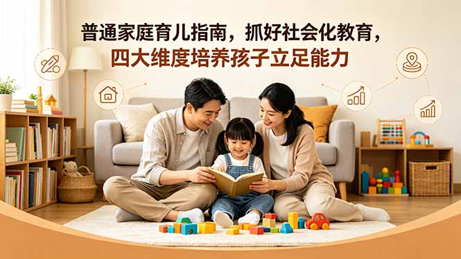 付费文章：普通家庭育儿指南，抓好社会化教育，四大维度培养孩子立足能力-宝藏屋创业网