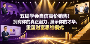 五周学会自信高价销售！拥有你的真正潜力，展示你的才华，重塑财富思维模式【原创双语字幕】-宝藏屋创业网
