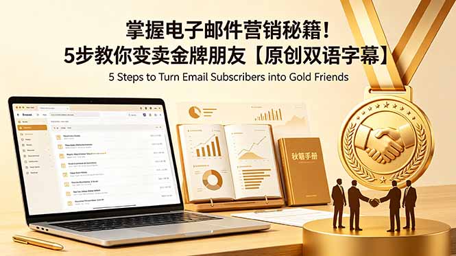 掌握电子邮件营销秘籍！5步教你变卖金牌朋友【原创双语字幕】-宝藏屋创业网