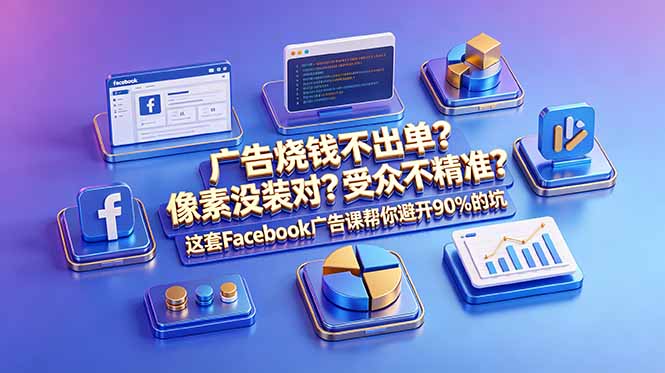 广告烧钱不出单？像素没装对？受众不精准？这套Facebook广告课帮你避开90%的坑-原创双语字幕-宝藏屋创业网