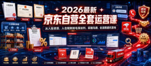 2026最新京东自营全套运营课,从入驻资质、入仓规则到毛保谈判、采销沟通,全流程避坑落地-宝藏屋创业网