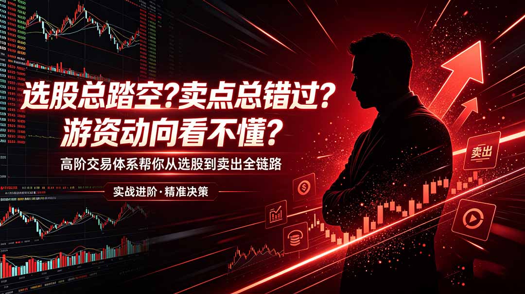 选股总踏空？卖点总错过？游资动向看不懂？高阶交易体系帮你从选股到卖出全链路(更新6月-宝藏屋创业网