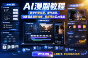 AI漫剧教程，跟着步骤实操，操作简单，快速做出剧情流畅、画质精致的AI漫剧-宝藏屋创业网