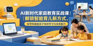 AI新时代家庭教育实战课｜解锁智能育儿新方式，全学科赋能孩子高效学习与未来能力-宝藏屋创业网