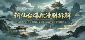 斩仙台爆款漫剧拆解:深挖热门片段创作逻辑,复刻脚本画面打造同类型爆款作品-宝藏屋创业网