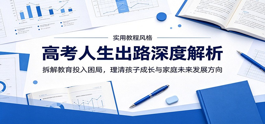 高考人生出路深度解析：拆解教育投入困局，理清孩子成长与家庭未来发展方向-宝藏屋创业网