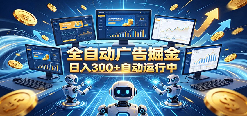 自动广告G机，日入300+，正规平台，广告浏览获益，时间自由，适合各类人群日常增收-宝藏屋创业网