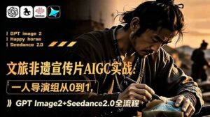 文旅非遗宣传片AIGC实战:一人导演组从0到1,GPT Image2+Seedance2.0全流程-宝藏屋创业网
