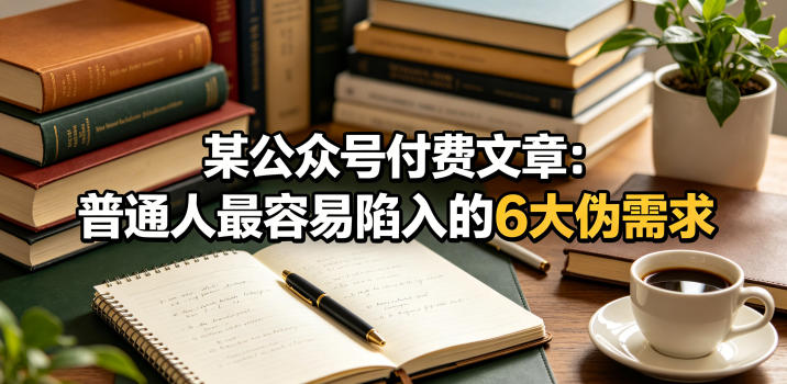某公众号付费文章：普通人最容易陷入的6大伪需求-宝藏屋创业网