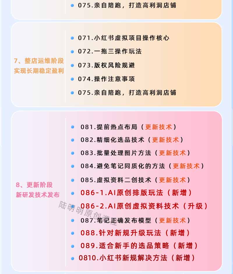 图片[5]-小红书虚拟项目特训班9.0，全面拥抱AI，批量产出原创PPT货源，单品/单店纯利润几万到几十W-宝藏屋创业网