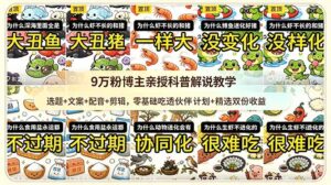 9w粉博主亲授科普解说教学:选题+文案+配音+剪辑,零基础吃透伙伴计划+精选双份收益-宝藏屋创业网