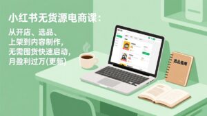 小红书无货源电商课(6月22更新-宝藏屋创业网