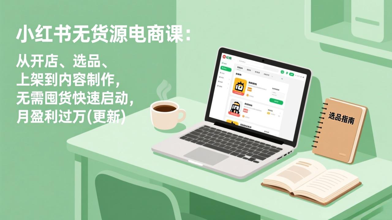 小红书无货源电商课(6月22更新-宝藏屋创业网