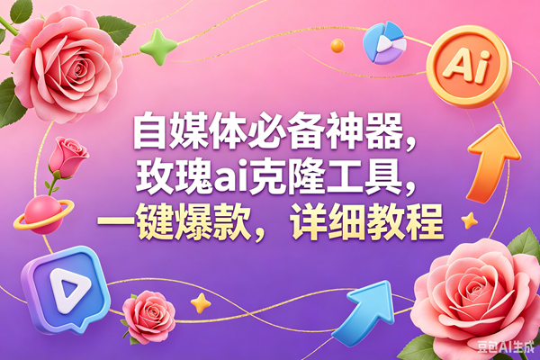（18852期）玫瑰克隆工具，一键爆款ai，自媒体必备神器，50多个功能，详细教程-宝藏屋创业网