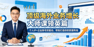 顶级海外业务增长大师课领英篇,个人IP+企业账号双驱动,帮助打造你的获客阵地-宝藏屋创业网