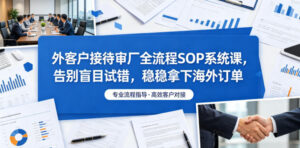 外客户接待审厂全流程SOP系统课,告别盲目试错,稳稳拿下海外订单-宝藏屋创业网