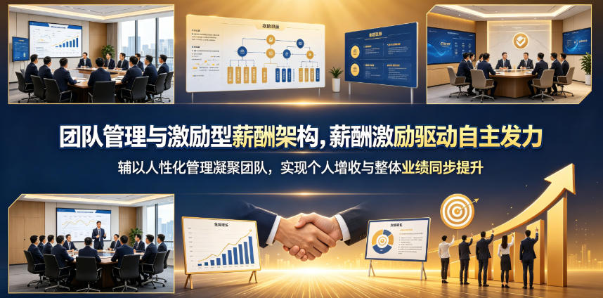 团队管理与激励型薪酬架构，薪酬激励驱动自主发力，辅以人性化管理凝聚团队，实现个人增收与整体业绩同步提升-宝藏屋创业网