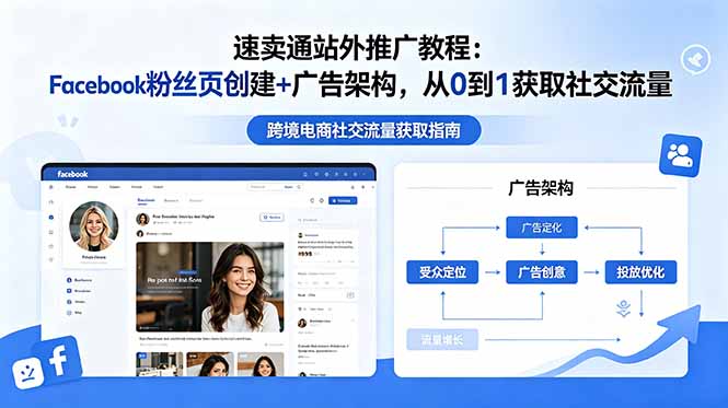 速卖通站外推广教程：Facebook粉丝页创建+广告架构，从0到1获取社交流量-宝藏屋创业网