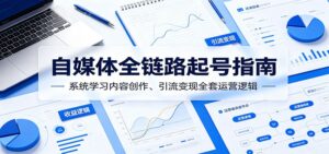 自媒体全链路起号指南：系统学习内容创作、引流变现全套运营逻辑-宝藏屋创业网