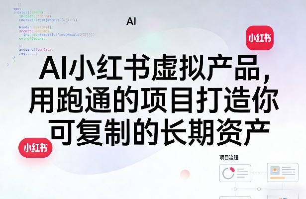 AI小红书虚拟产品，用跑通的项目打造你可复制的长期资产（更新）-宝藏屋创业网