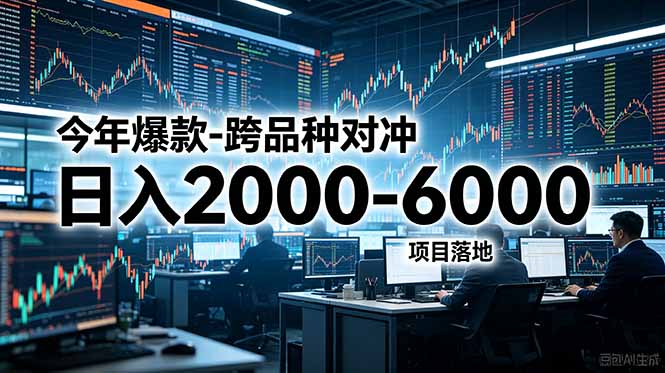 今年爆款-跨品种对冲日入2000-6000，项目落地！-宝藏屋创业网