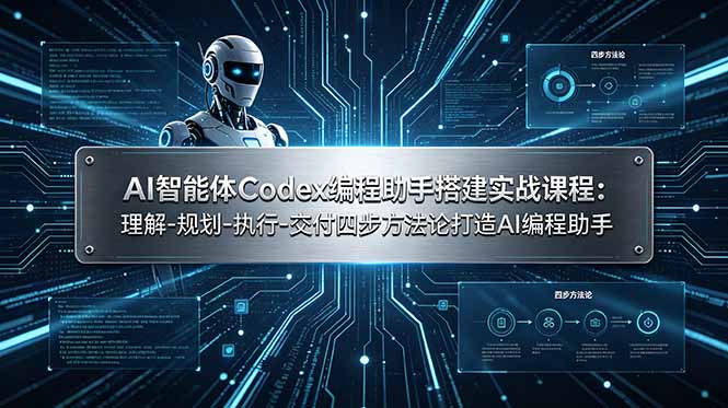 AI智能体Codex编程助手搭建实战课程：理解-规划-执行-交付四步方法论打造AI编程助手-宝藏屋创业网