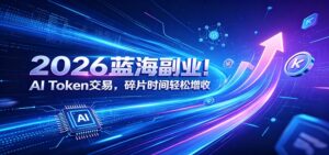 2026蓝海副业！AI Token交易，碎片时间轻松增收-宝藏屋创业网