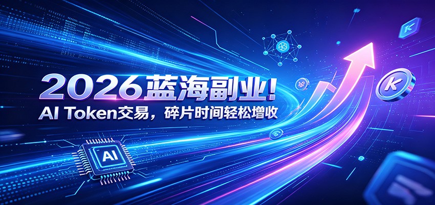 2026蓝海副业！AI Token交易，碎片时间轻松增收-宝藏屋创业网