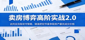 卖房博弈高阶实战2.0:谈判全流程攻守策略,精准把控节奏争取房产最优成交价格-宝藏屋创业网