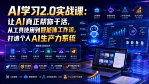 AI学习2.0实战课:让AI真正帮你干活,从工具使用到智能体工作流,打造个人AI生产力系统-宝藏屋创业网