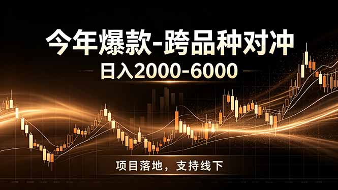 全新跨品种对冲模式上线！日稳定盈利 2000-6000，合规长久可批量放大-宝藏屋创业网