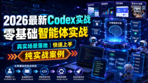 2026最新Codex实战零基础智能体实战,真实场景落地,快速上手,纯实战案例-宝藏屋创业网